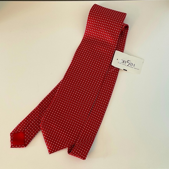 Brioni Red Geometric Men's Tie - Picture 1 of 4